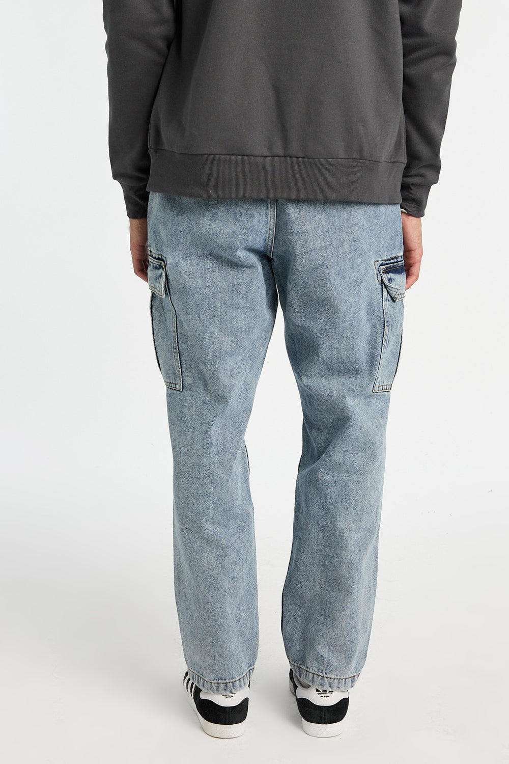 Jean cargo délavé clair homme Jean cargo délavé clair homme