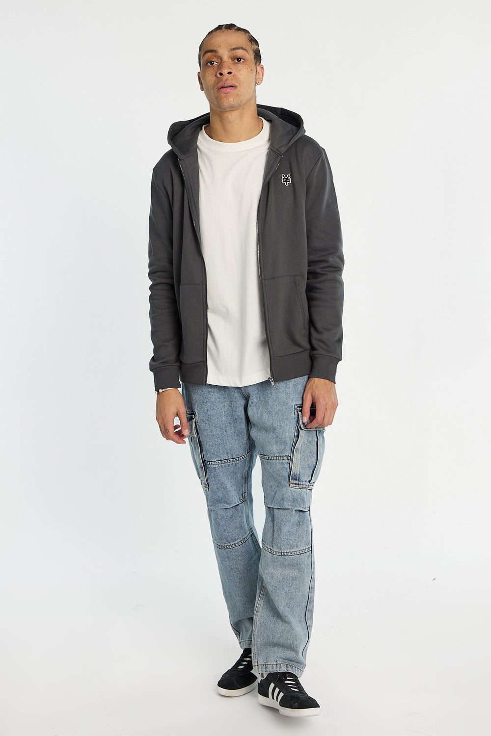 Mens Light Stonewash Cargo Jeans Mens Light Stonewash Cargo Jeans