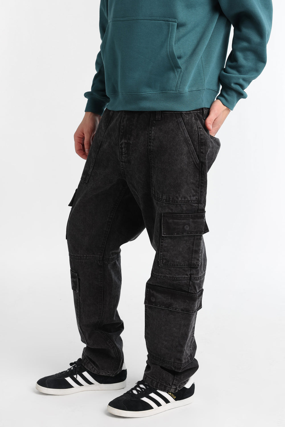 Black 4-Pocket Cargo Jeans Black 4-Pocket Cargo Jeans