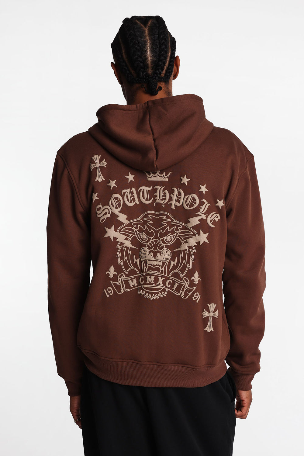 Southpole Gothic Tiger Zip-Up Hoodie Southpole Gothic Tiger Zip-Up Hoodie