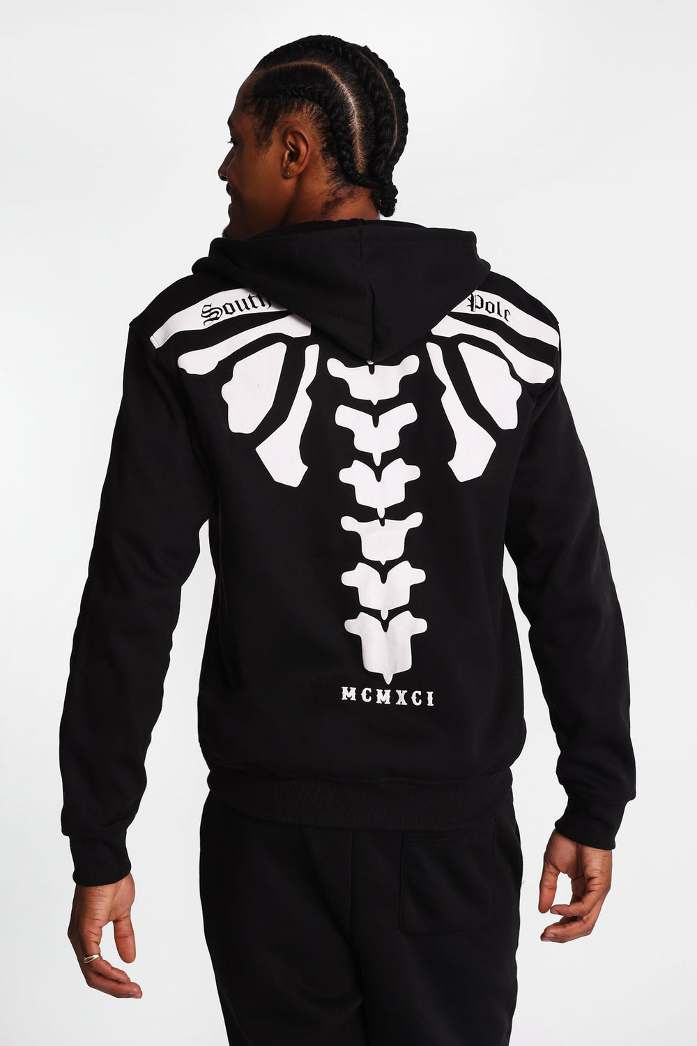 Southpole Skull & Spine Zip-Up Hoodie Southpole Skull & Spine Zip-Up Hoodie