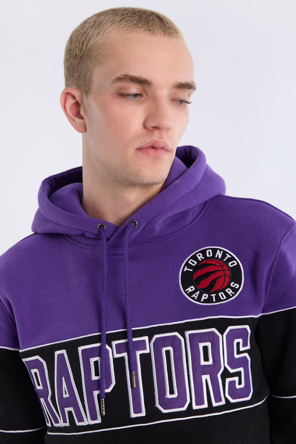 Mens Toronto Raptors Colour Block Hoodie Mens Toronto Raptors Colour Block Hoodie