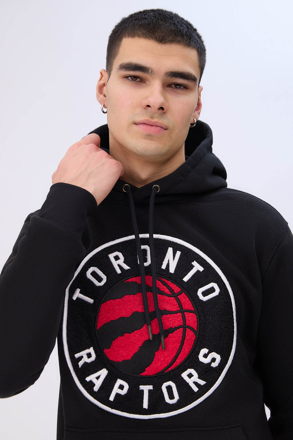 Mens Toronto Raptors Chenille Logo Hoodie Mens Toronto Raptors Chenille Logo Hoodie