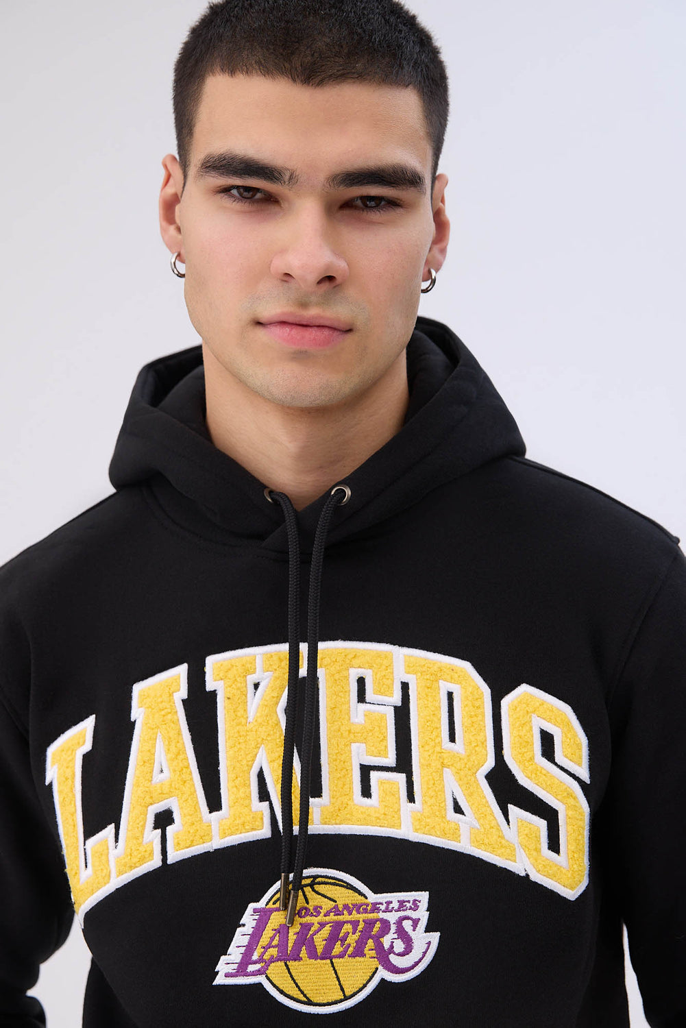 Mens LA Lakers Chenille Logo Hoodie Mens LA Lakers Chenille Logo Hoodie