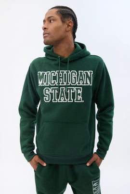 Haut à capuchon logo chenille Michigan State homme