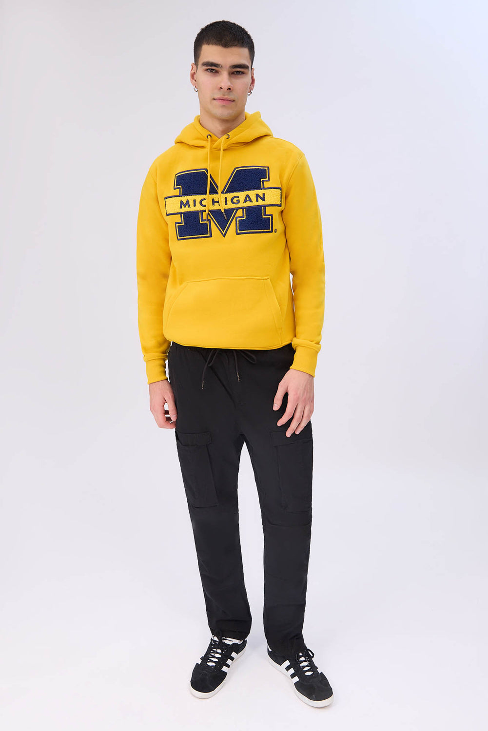 Mens Michigan Chenille Logo Hoodie Mens Michigan Chenille Logo Hoodie