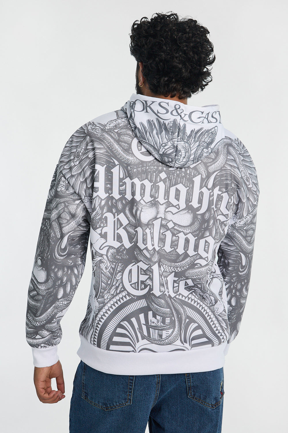 Haut à capuchon imprimé Ruling Elite Crooks & Castles homme Haut à capuchon imprimé Ruling Elite Crooks & Castles homme
