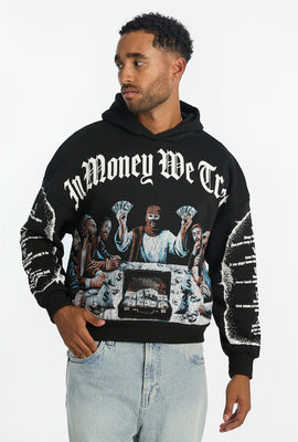 Haut à capuchon imprimé billets Crooks & Castles homme
