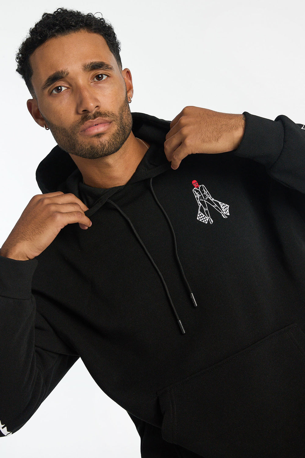 Haut à capuchon imprimé course Crooks & Castles homme Haut à capuchon imprimé course Crooks & Castles homme