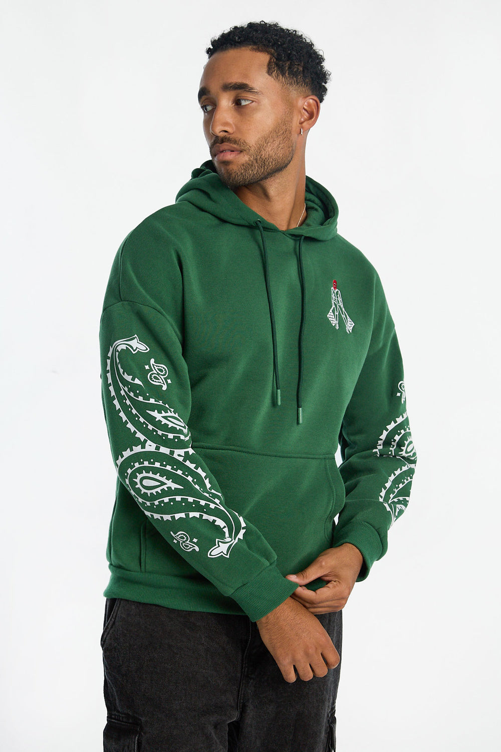 Haut à capuchon imprimé course Crooks & Castles homme Haut à capuchon imprimé course Crooks & Castles homme