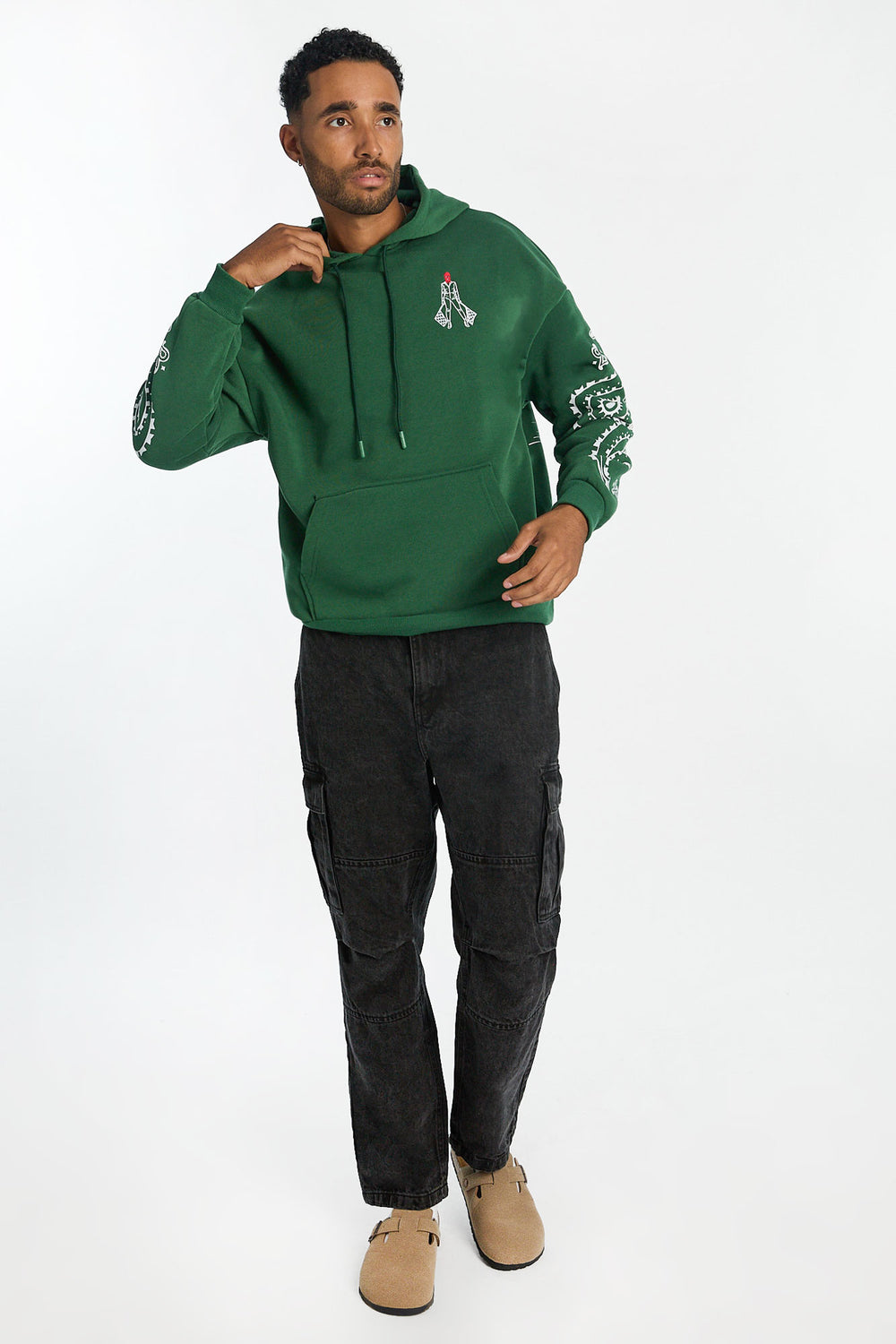 Haut à capuchon imprimé course Crooks & Castles homme Haut à capuchon imprimé course Crooks & Castles homme