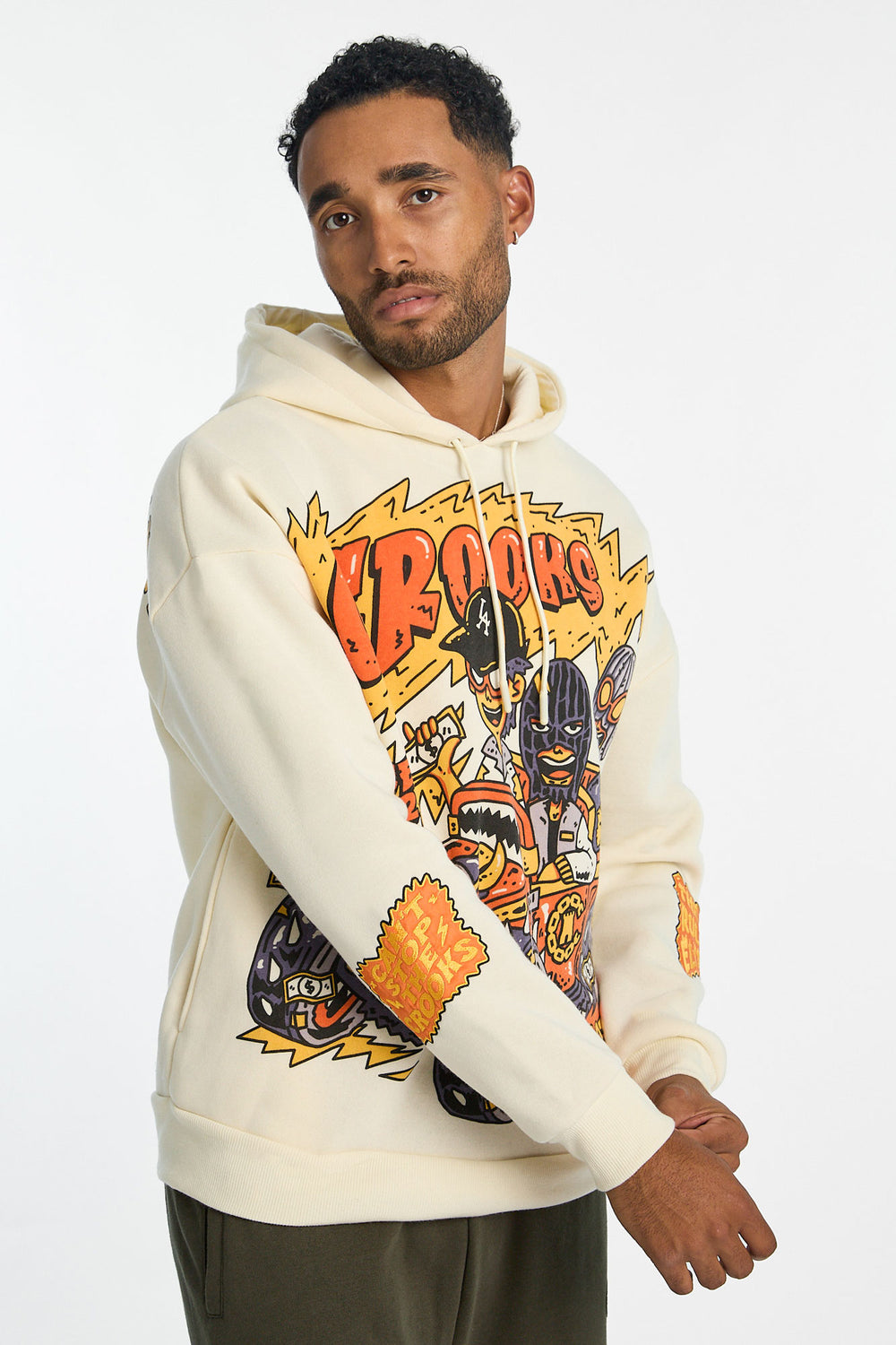 Haut à capuchon imprimé Crooks & Castles homme Haut à capuchon imprimé Crooks & Castles homme