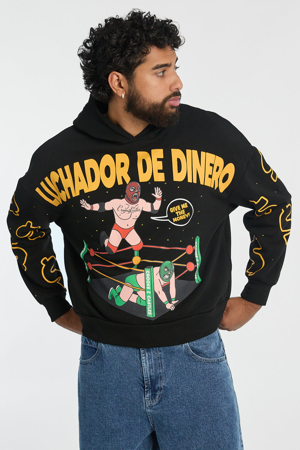 Haut à capuchon imprimé Luchador Crooks & Castles homme Haut à capuchon imprimé Luchador Crooks & Castles homme