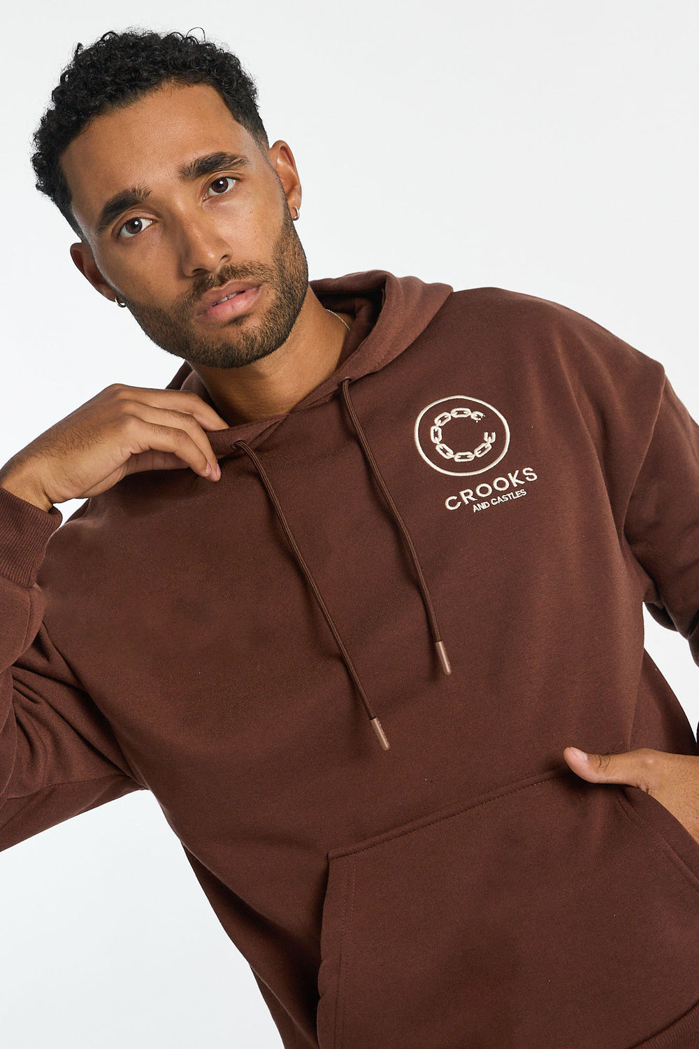 Haut à capuchon imprimé camouflage arbres Crooks & Castles homme Haut à capuchon imprimé camouflage arbres Crooks & Castles homme
