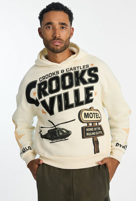 Haut à capuchon imprimé Crooks & Castles Crooksville homme