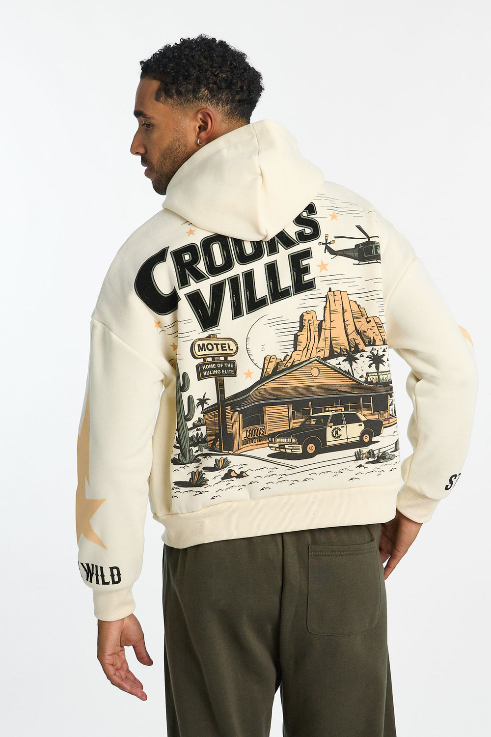 Haut à capuchon imprimé Crooks & Castles Crooksville homme Haut à capuchon imprimé Crooks & Castles Crooksville homme