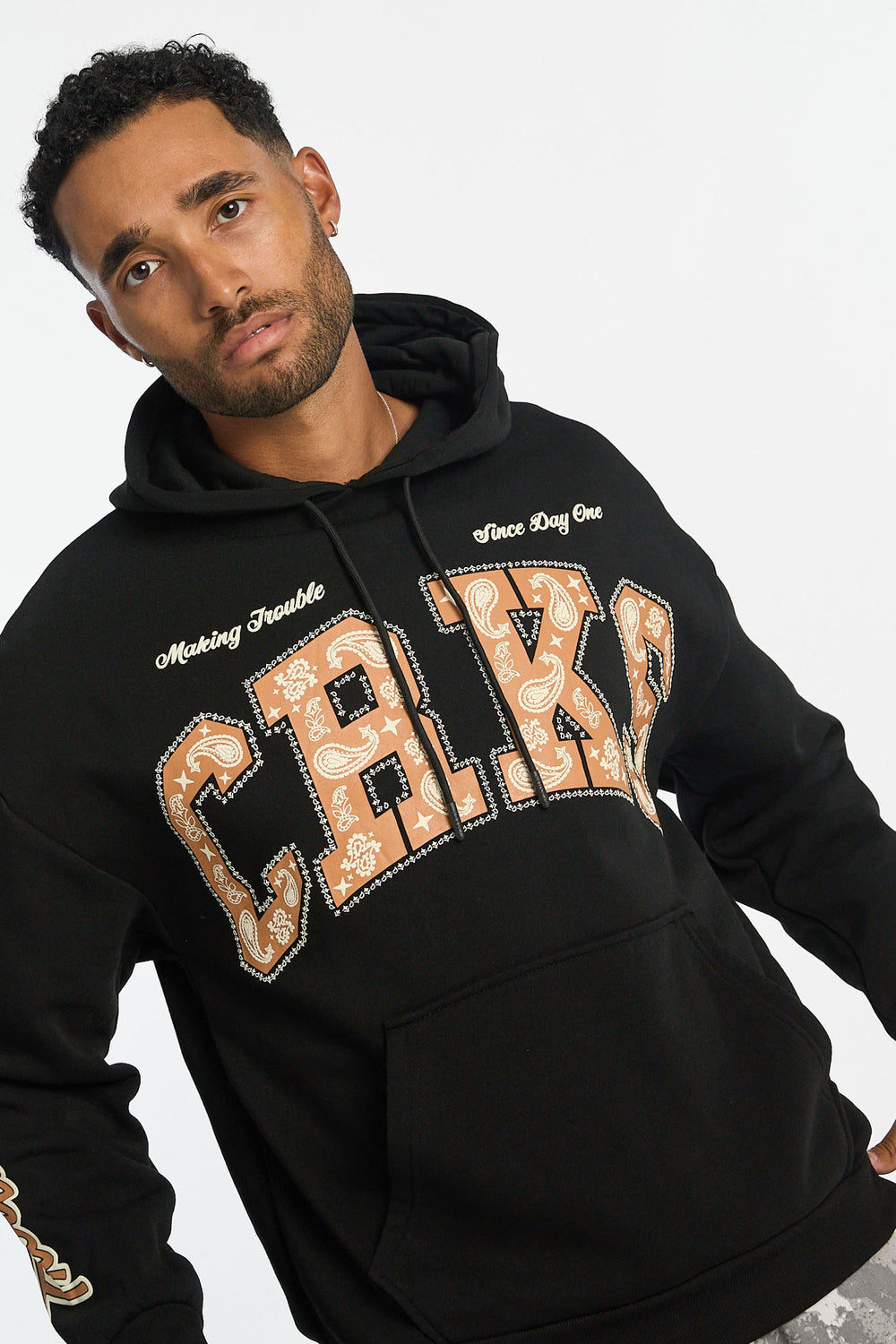 Haut à capuchon imprimé ourson Crooks & Castles homme Haut à capuchon imprimé ourson Crooks & Castles homme