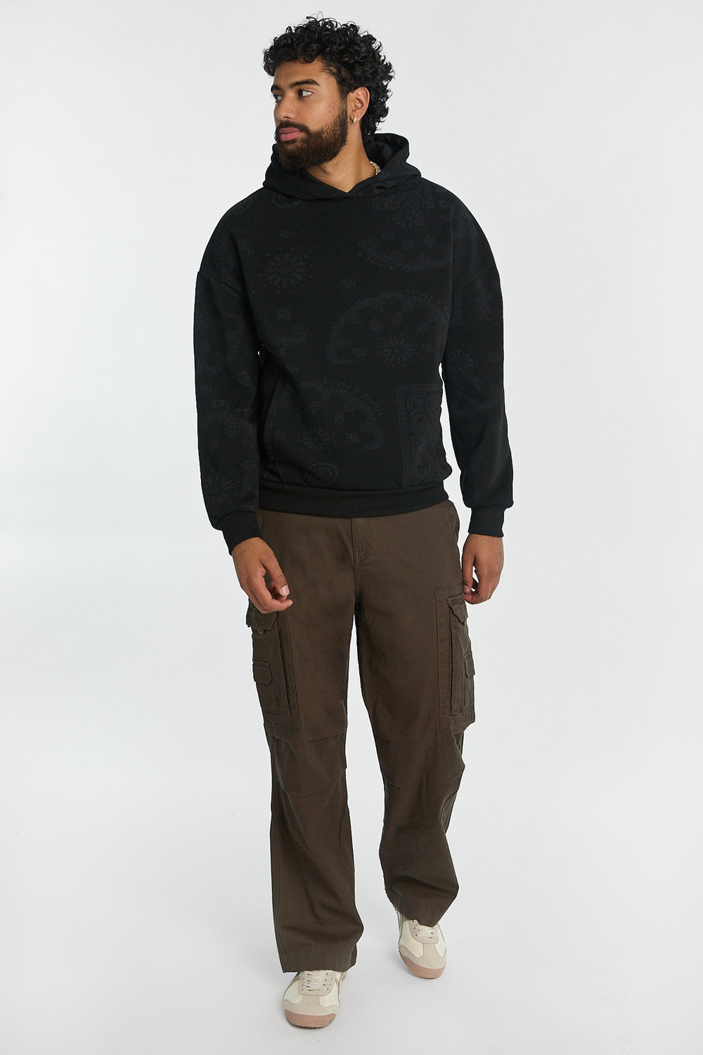 Haut à capuchon à motif paisley Crooks & Castles homme Haut à capuchon à motif paisley Crooks & Castles homme