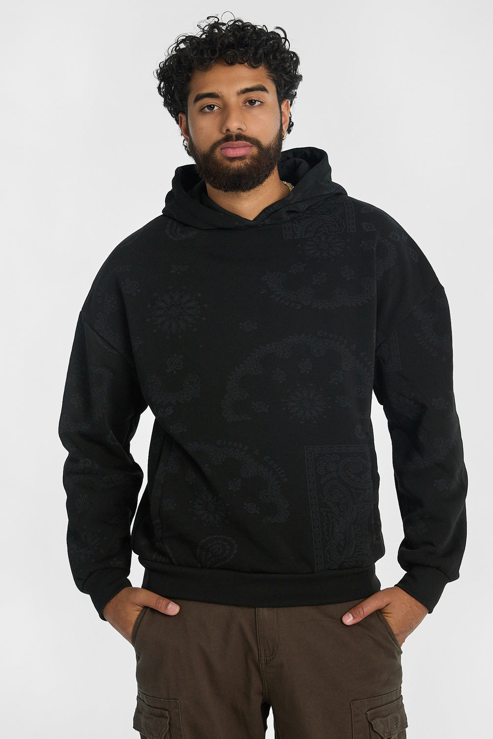 Haut à capuchon à motif paisley Crooks & Castles homme Haut à capuchon à motif paisley Crooks & Castles homme