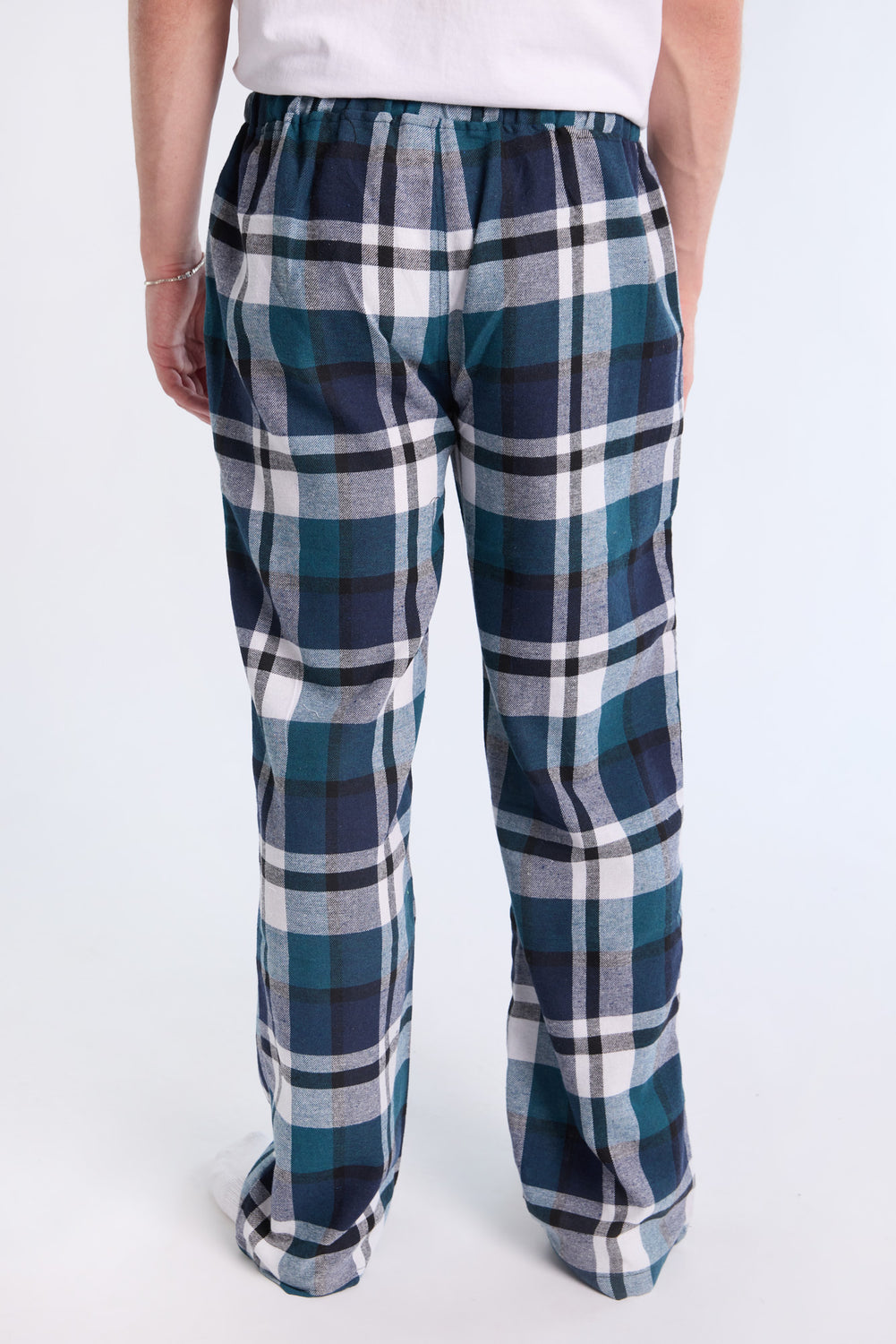 West49 Mens Teal Plaid Pajama Bottoms West49 Mens Teal Plaid Pajama Bottoms