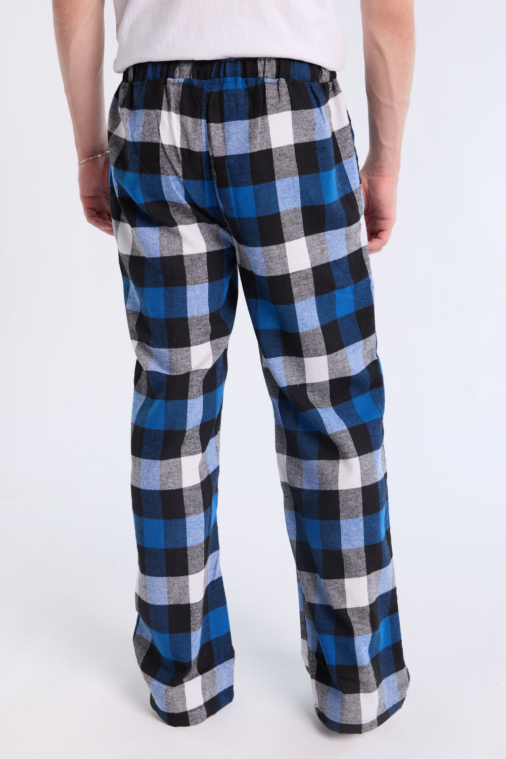 Bas de pyjama à carreaux bleus West49 homme Bas de pyjama à carreaux bleus West49 homme