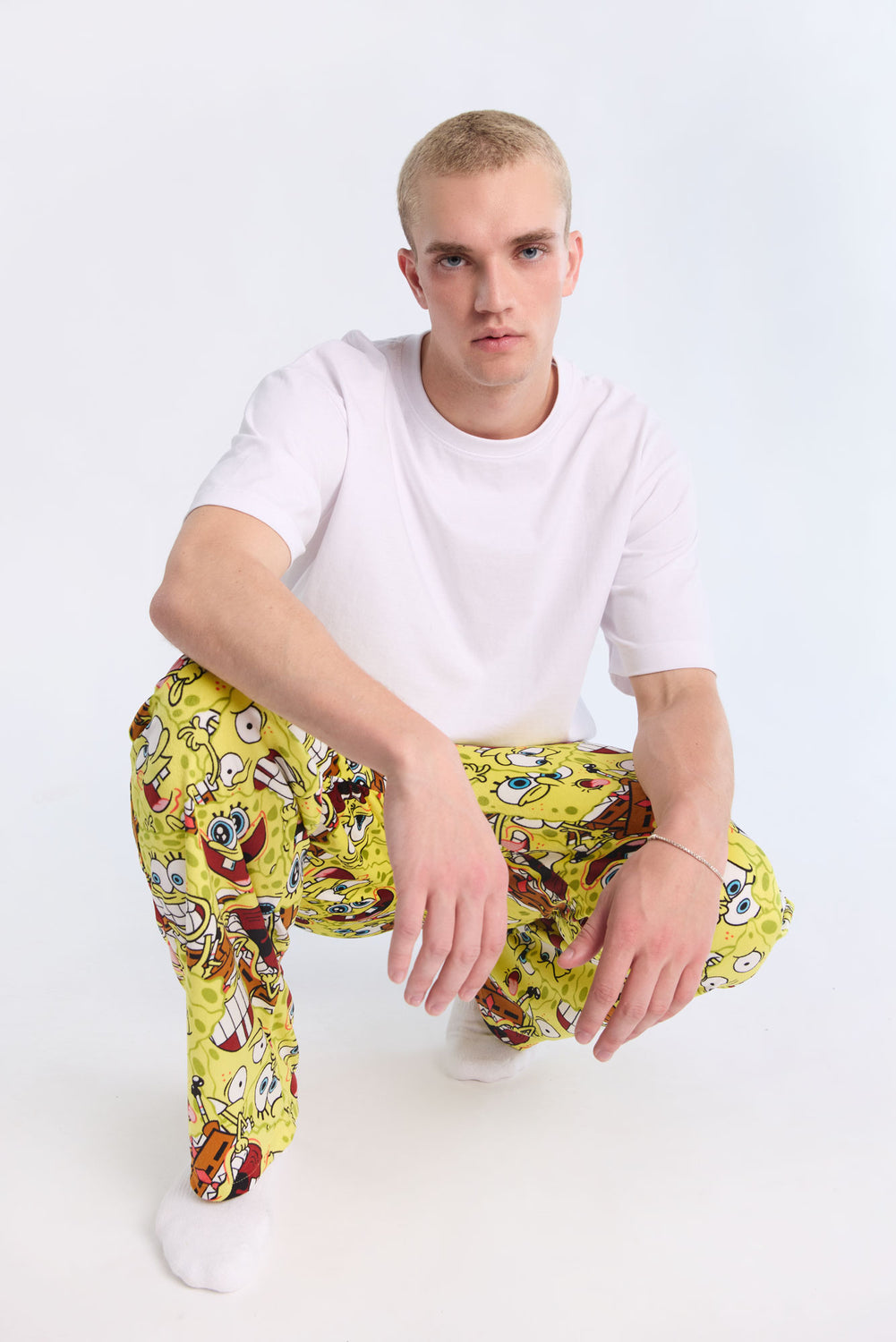 Mens SpongeBob SquarePants Pajama Bottoms Mens SpongeBob SquarePants Pajama Bottoms