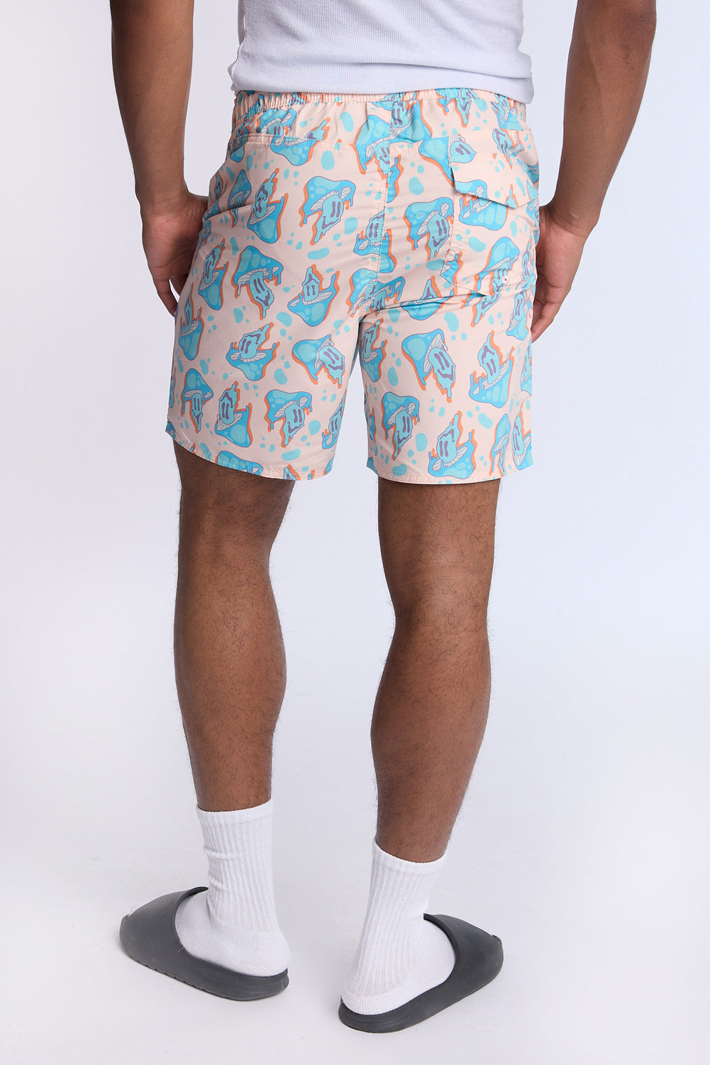 Short de plage imprimé champignons Arsenic homme Short de plage imprimé champignons Arsenic homme