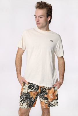 West49 Mens Palm Leaf Printed Beach Shorts