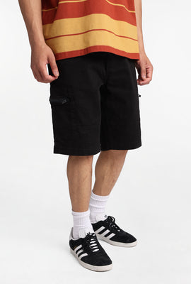 Short cargo en sergé à poches zippées Zoo York 11 po