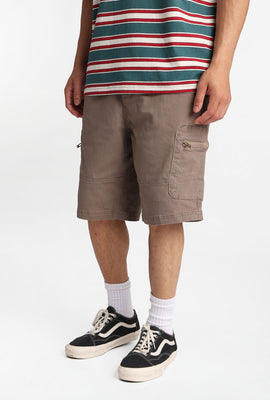 Short cargo en sergé à poches zippées Zoo York 11 po