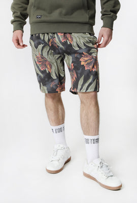 Zoo York Mens Tropical Print Fleece Shorts