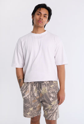 Short en molleton motif camouflage d'arbres Arsenic homme