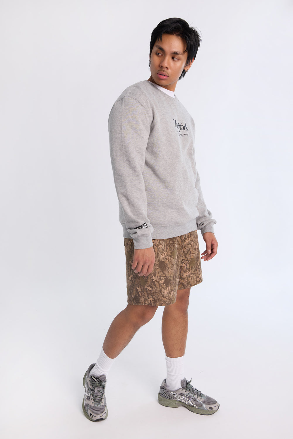 Arsenic Mens Tree Camo Fleece Shorts Arsenic Mens Tree Camo Fleece Shorts