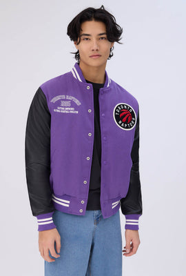 Veste bomber universitaire Toronto Raptors homme