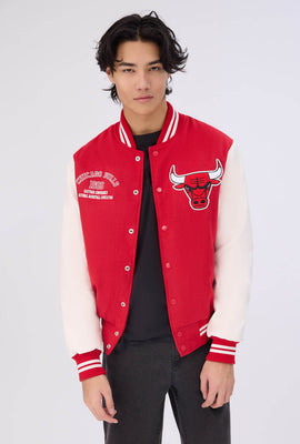 Veste bomber universitaire Chicago Bulls homme