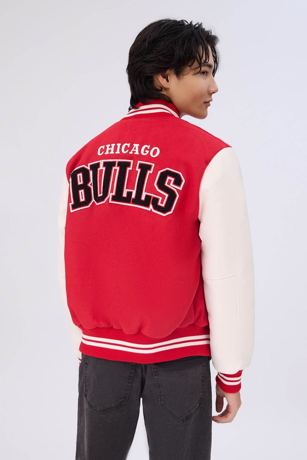 Mens Chicago Bulls Varsity Bomber Jacket Mens Chicago Bulls Varsity Bomber Jacket