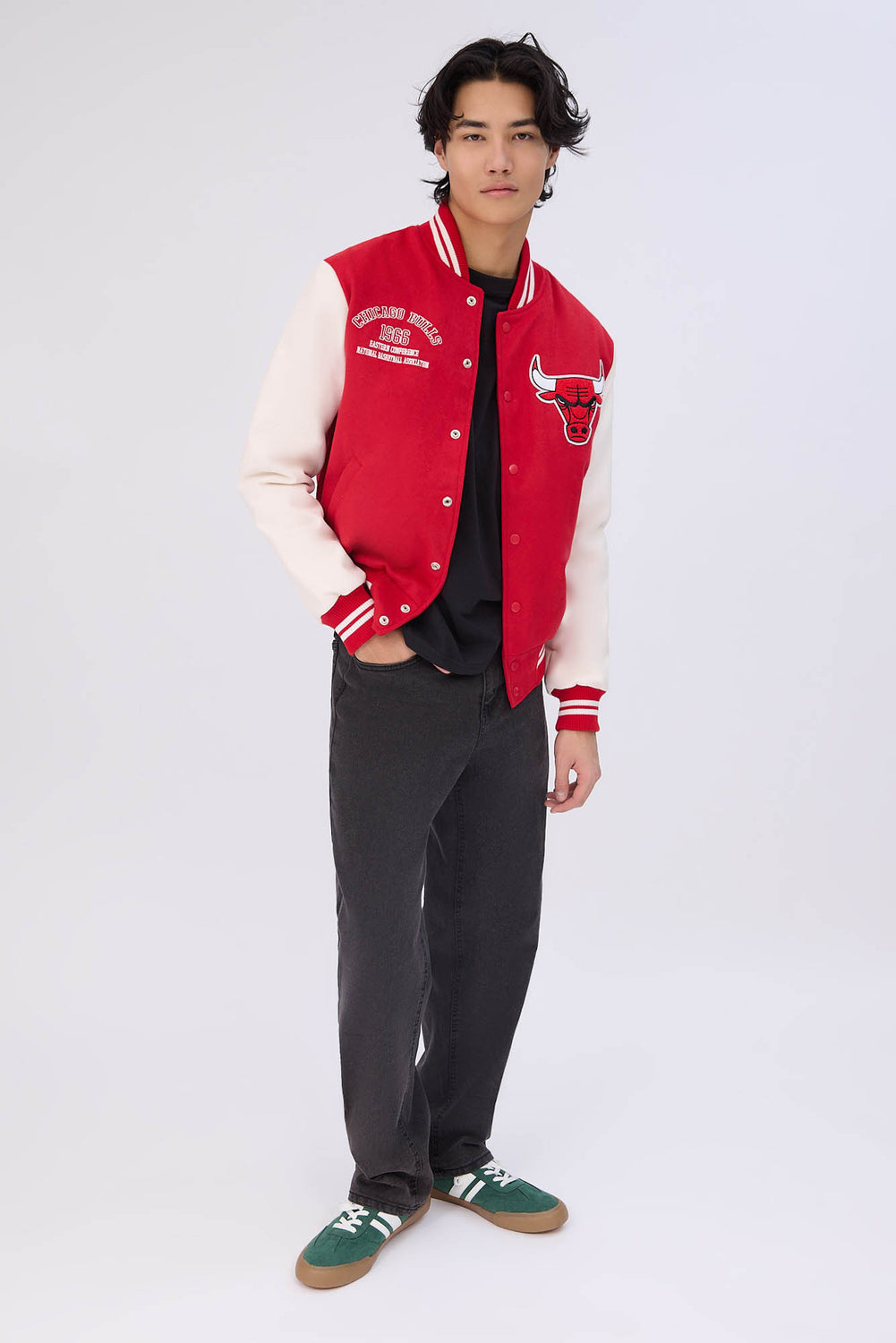 Veste bomber universitaire Chicago Bulls homme Veste bomber universitaire Chicago Bulls homme