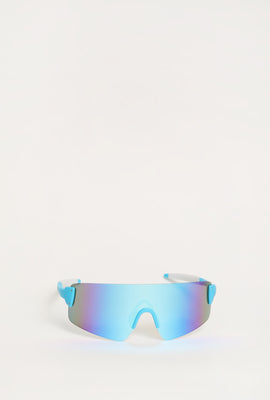 West49 Light Blue Shield Sunglasses