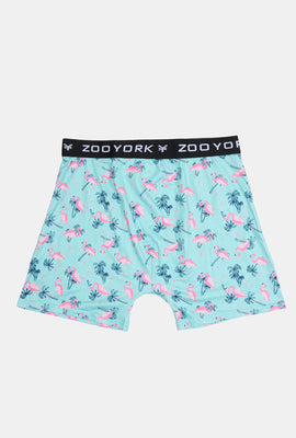 Zoo York Mens Pink Flamingo Print Boxer Brief