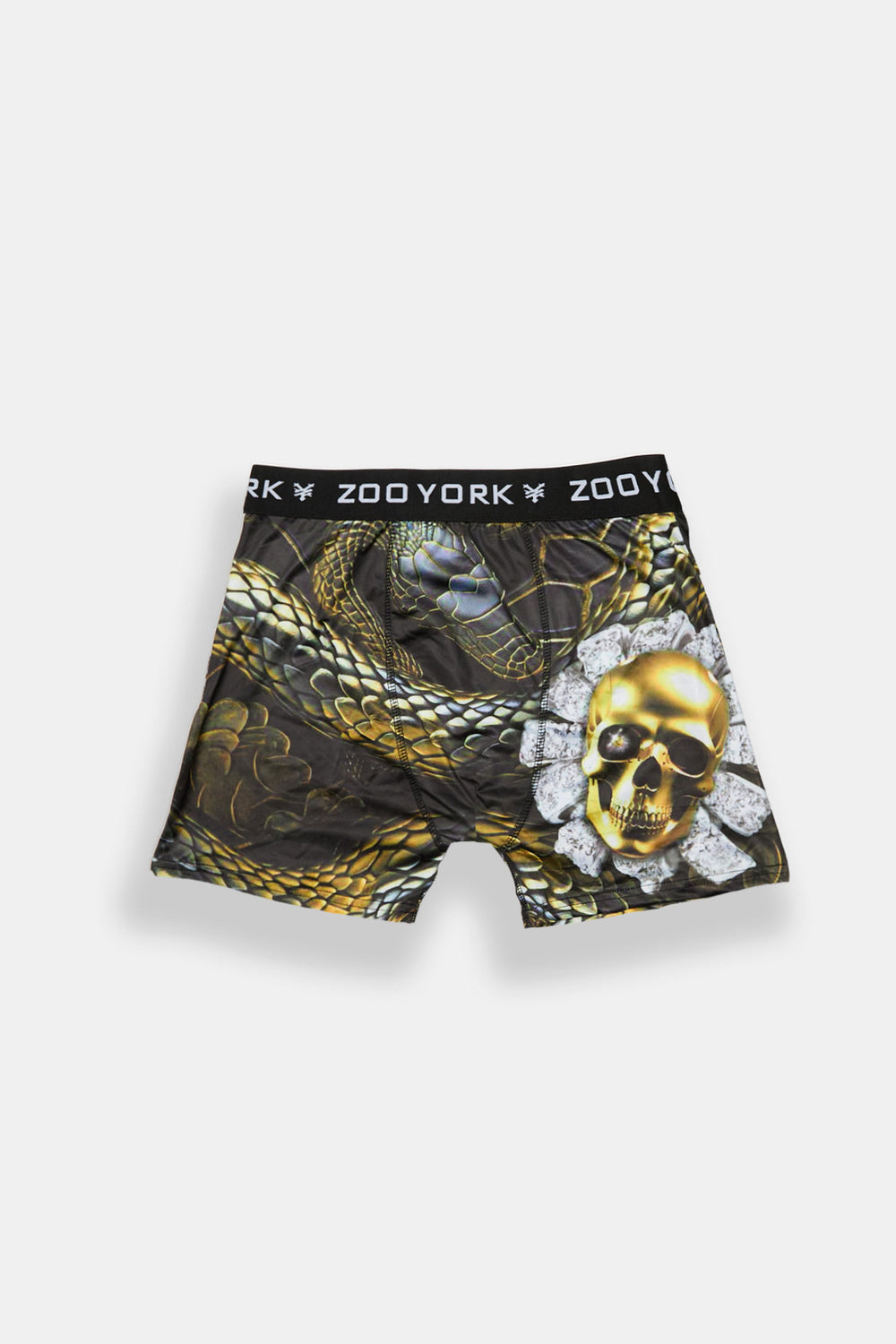 Caleçon boxeur imprimé serpent doré et crâne Zoo York Caleçon boxeur imprimé serpent doré et crâne Zoo York