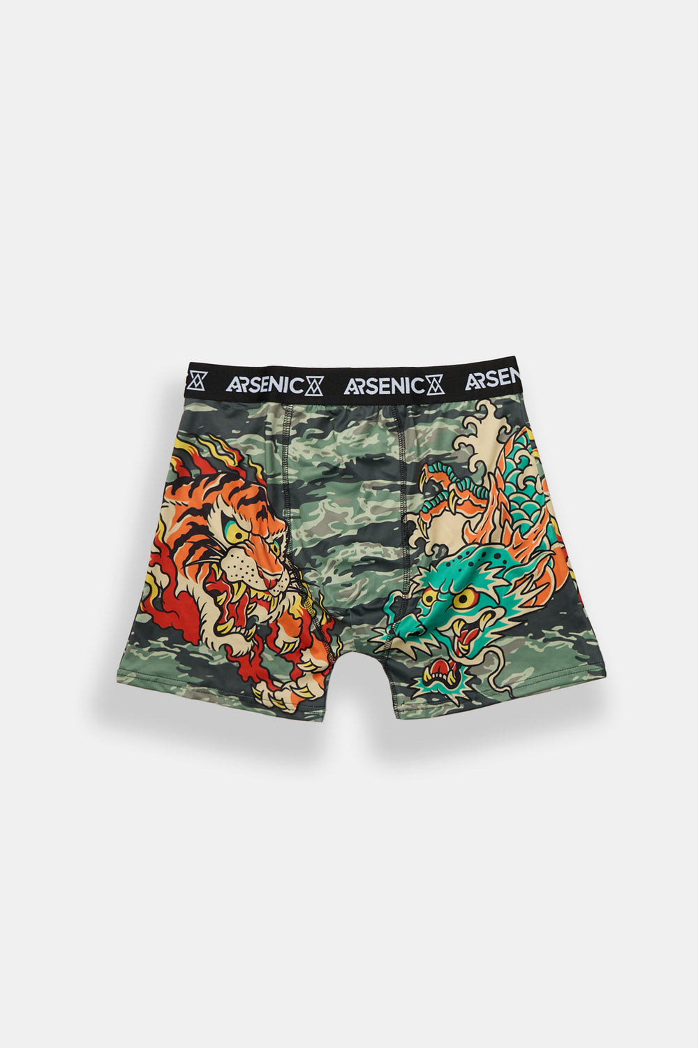Caleçon boxeur camouflage imprimé dragon et tigre Arsenic Caleçon boxeur camouflage imprimé dragon et tigre Arsenic