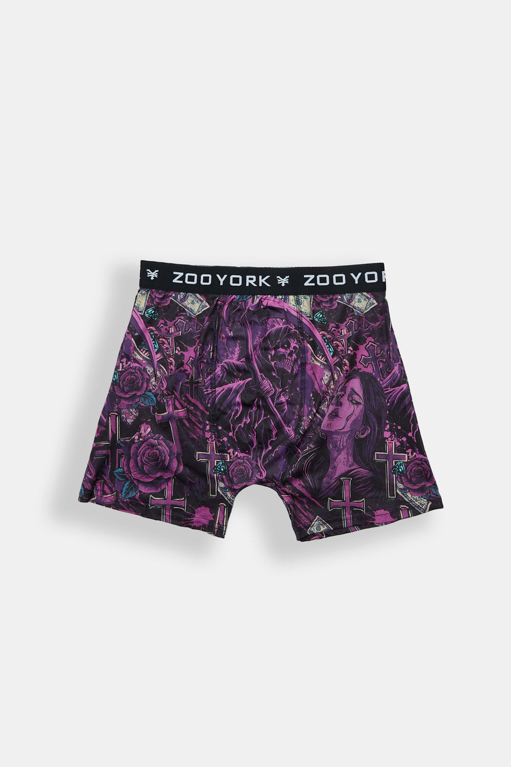 Caleçon boxeur imprimé faucheur violet Zoo York Caleçon boxeur imprimé faucheur violet Zoo York - West49