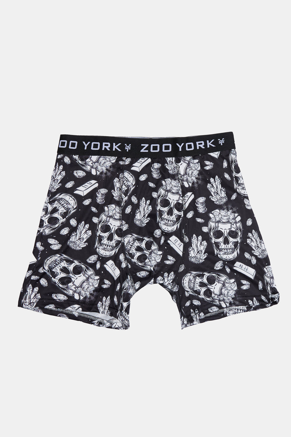 Zoo York Mens Black & White Skulls Boxer Brief Zoo York Mens Black & White Skulls Boxer Brief