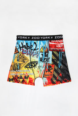 Boxer Imprimé Signes Graffitis Zoo York Homme