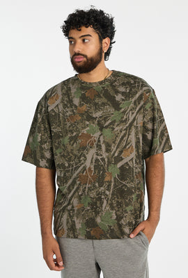 T-shirt surdimensionné imprimé camouflage arbre Zoo York homme