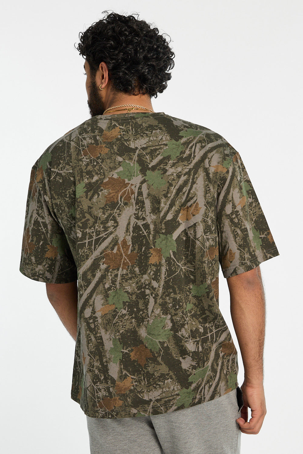 T-shirt surdimensionné imprimé camouflage arbre Zoo York homme T-shirt surdimensionné imprimé camouflage arbre Zoo York homme