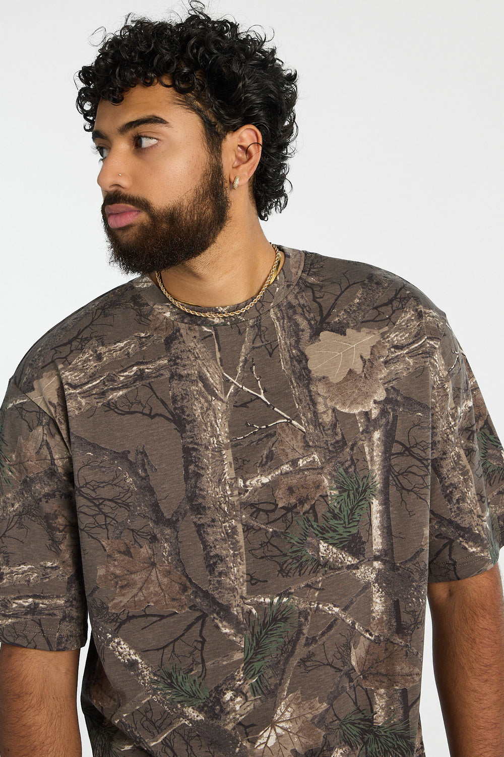 T-shirt surdimensionné imprimé camouflage arbre Zoo York homme T-shirt surdimensionné imprimé camouflage arbre Zoo York homme