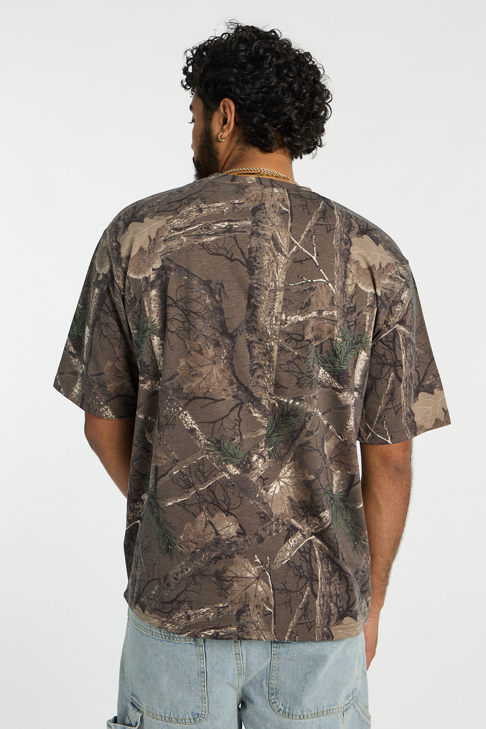 T-shirt surdimensionné imprimé camouflage arbre Zoo York homme T-shirt surdimensionné imprimé camouflage arbre Zoo York homme