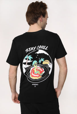 T-Shirt Imprimé Stay Chill Arsenic Homme