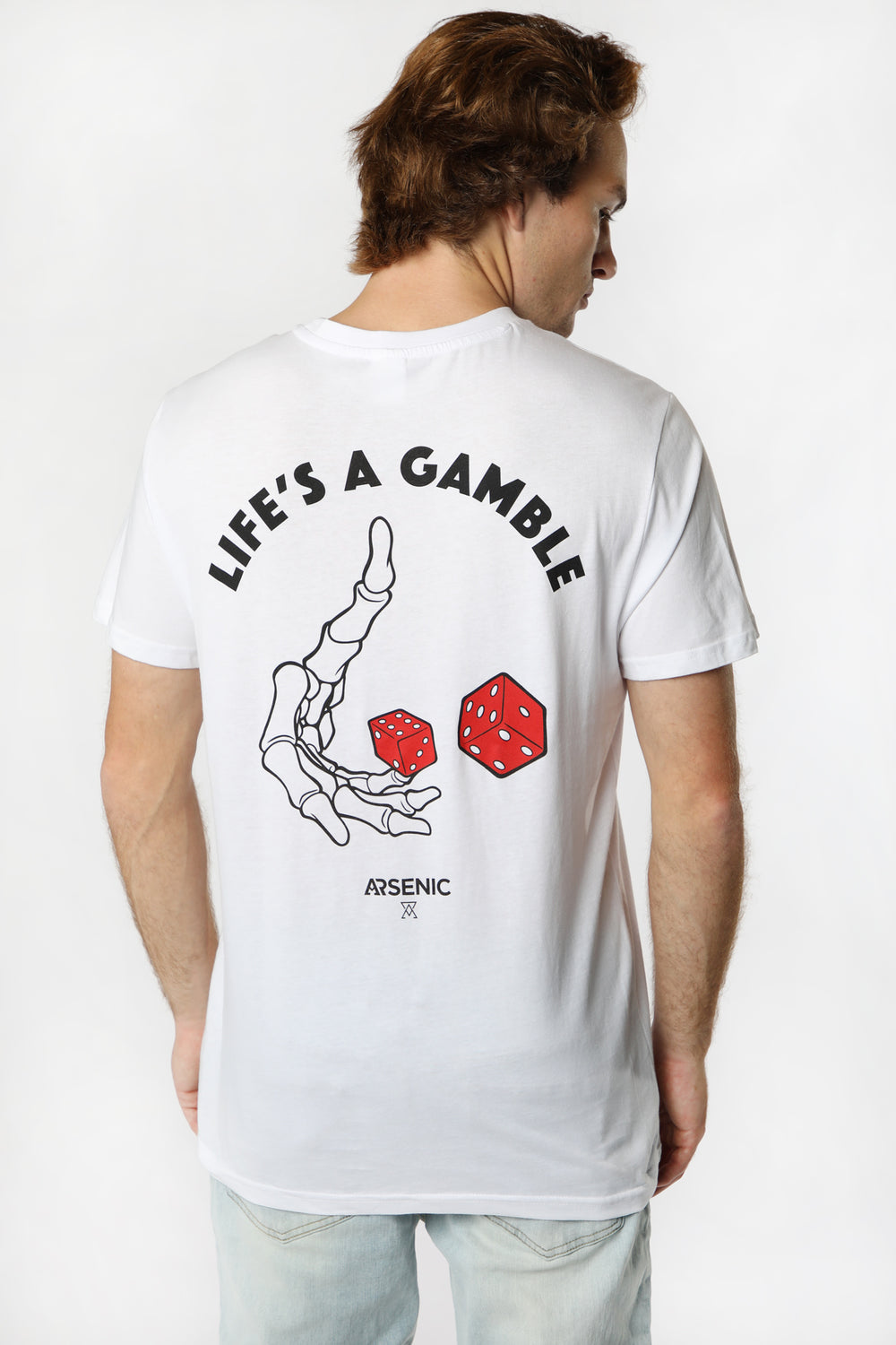 T-Shirt Imprimé Life's A Gamble Arsenic Homme T-Shirt Imprimé Life's A Gamble Arsenic Homme